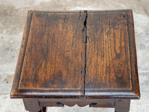 C17TH LATER SMALL OAK JOINT STOOL CAROLEAN JACOBEAN - ADDITIONAL PHOTO 6