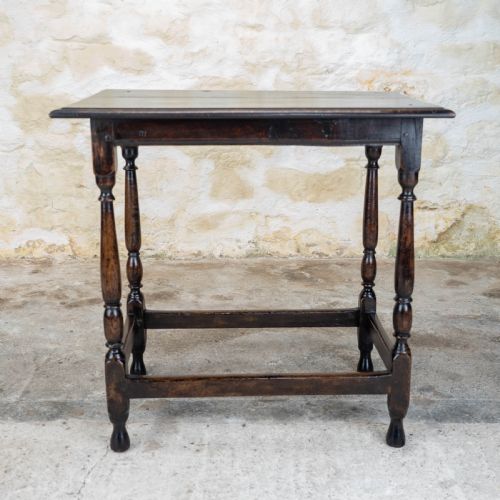 EARLY C18TH OAK OCCASIONAL SIDE TABLE GEORGE I - ADDITIONAL PHOTO 5