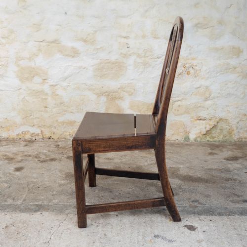 GEORGIAN HEPPLEWHITE ELM COUNTRY DINING CHAIR C1750 - ADDITIONAL PHOTO 6