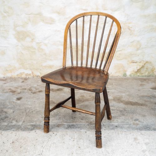 early c19th elm ash country windsor chair georgian - CATEGORY: ANTIQUE CHAIRS - DATED 19TH CENTURY