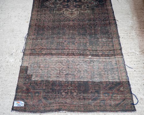 PERSIAN HERIZ HANDWOVEN ORIENTAL RUNNER 10'6X4' RUG - ADDITIONAL PHOTO 3