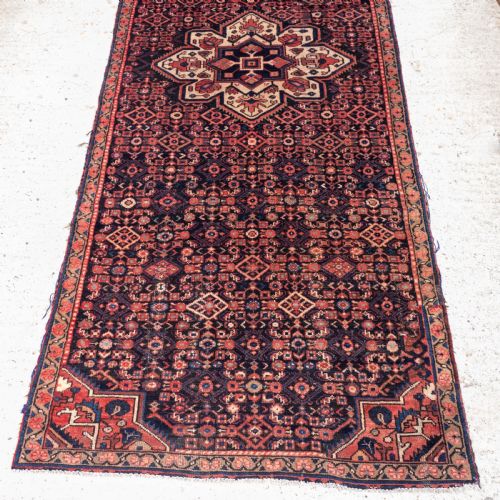 PERSIAN HERIZ HANDWOVEN ORIENTAL RUNNER 10'6X4' RUG - ADDITIONAL PHOTO 5