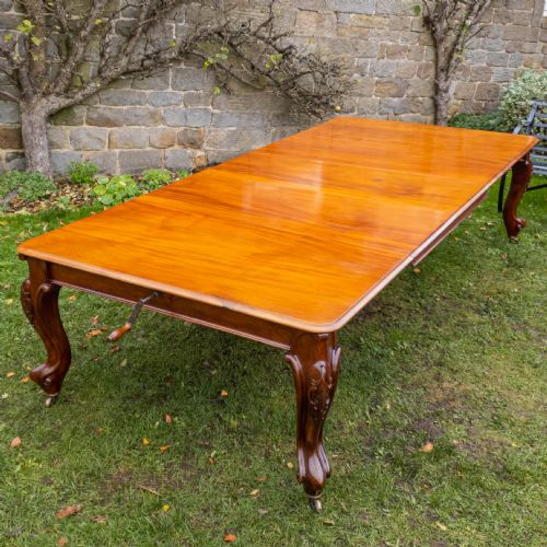victorian 10ft mahogany extending dining table - CATEGORY: ANTIQUE TABLES - DATED 1870