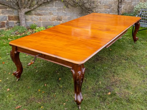 VICTORIAN 10FT MAHOGANY EXTENDING DINING TABLE - ADDITIONAL PHOTO 2