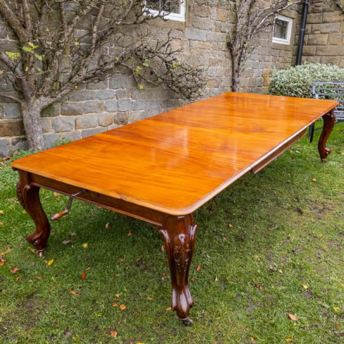 VICTORIAN 10FT MAHOGANY EXTENDING DINING TABLE - ADDITIONAL PHOTO 8