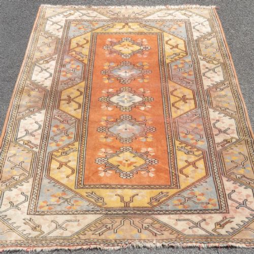 anatolian turkish milas handwoven oriental rug 7'9 x 5'10 - CATEGORY: ANTIQUE RUGS - DATED 1930