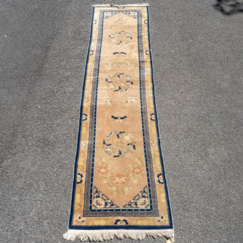 CHINESE PEKING HANDWOVEN ORIENTAL RUNNER 10'3X2'5 313X74CM RUG - ADDITIONAL PHOTO 2