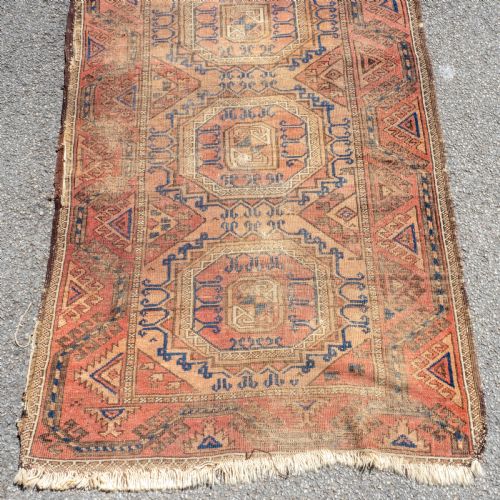 AFGHAN TEKKE BOKHARA HANDWOVEN ORIENTAL RUG 4'11X2'11 149X90CM - ADDITIONAL PHOTO 1