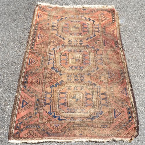 AFGHAN TEKKE BOKHARA HANDWOVEN ORIENTAL RUG 4'11X2'11 149X90CM - ADDITIONAL PHOTO 2