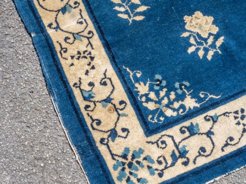 CHINESE PEKING HANDWOVEN ORIENTAL RUG 5'10X3'11 178X88CM - ADDITIONAL PHOTO 5