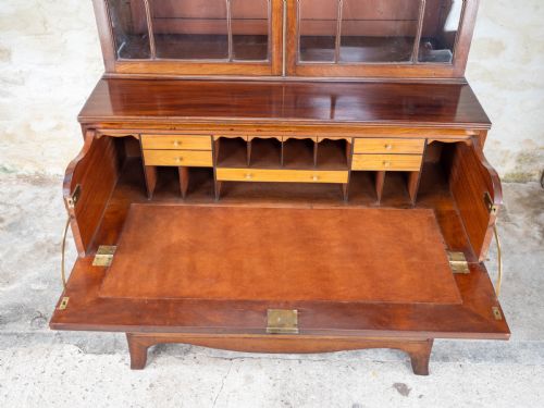 REGENCY MAHOGANY SECRETAIRE BOOKCASE GEORGIAN GEORGE III IV - ADDITIONAL PHOTO 7