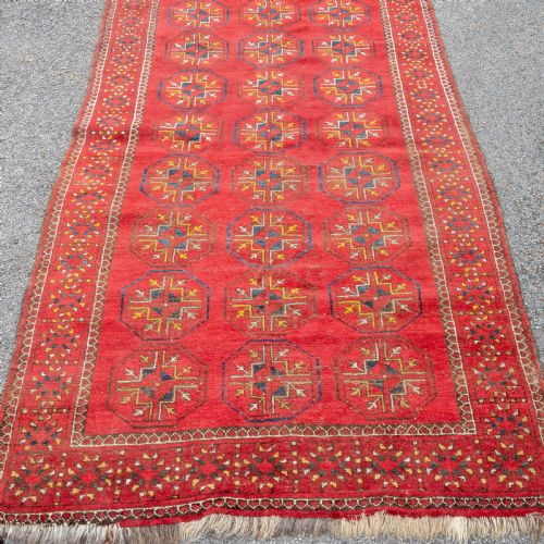 tekke turkmen afghan bukhara handwoven rug 7'x3'10 213x1165cm bokhara carpet - CATEGORY: ANTIQUE RUGS - DATED 1930