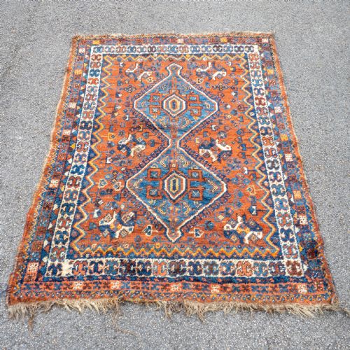 NOMADIC QUASHQAI PERSIAN RUG 5'4X3'7 162X112CM KASHGAI CARPET - ADDITIONAL PHOTO 1