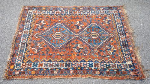 NOMADIC QUASHQAI PERSIAN RUG 5'4X3'7 162X112CM KASHGAI CARPET - ADDITIONAL PHOTO 3