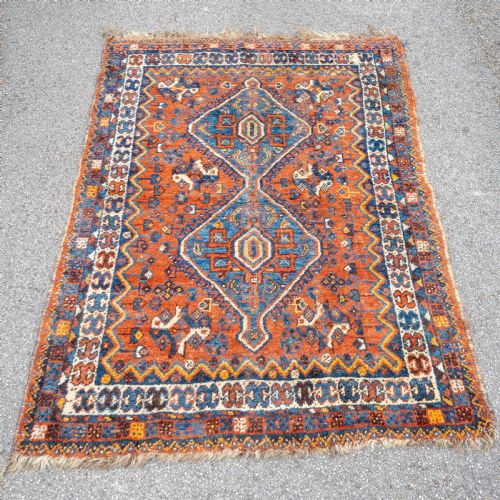 NOMADIC QUASHQAI PERSIAN RUG 5'4X3'7 162X112CM KASHGAI CARPET - ADDITIONAL PHOTO 4