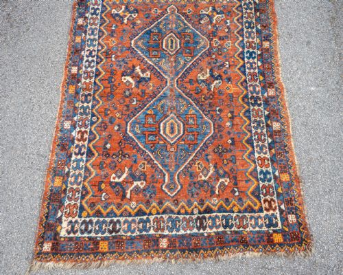 NOMADIC QUASHQAI PERSIAN RUG 5'4X3'7 162X112CM KASHGAI CARPET - ADDITIONAL PHOTO 5