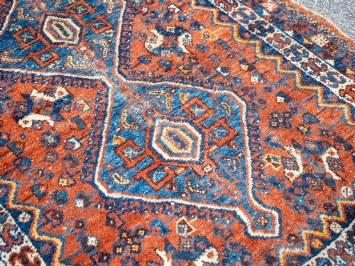 NOMADIC QUASHQAI PERSIAN RUG 5'4X3'7 162X112CM KASHGAI CARPET - ADDITIONAL PHOTO 6