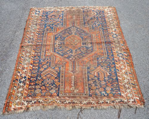 QASHQAI PERSIAN RUG 6'15X5' 187X153CM KASHGAI CARPET - ADDITIONAL PHOTO 1