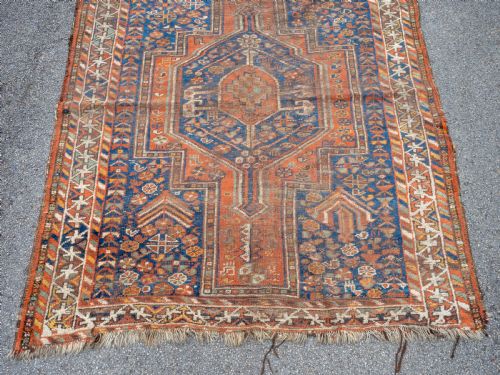 QASHQAI PERSIAN RUG 6'15X5' 187X153CM KASHGAI CARPET - ADDITIONAL PHOTO 2