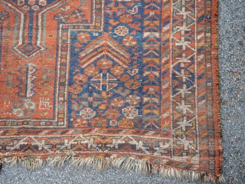 QASHQAI PERSIAN RUG 6'15X5' 187X153CM KASHGAI CARPET - ADDITIONAL PHOTO 8