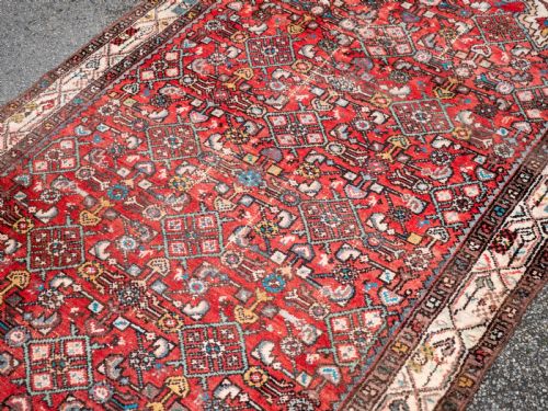 PERSIAN HAMADAN RUG 7'4X4'3 223X1305CM CARPET - ADDITIONAL PHOTO 6