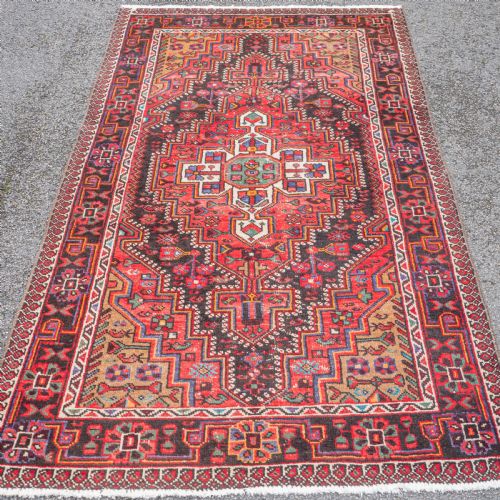 persian hamadan rug 7'6x4'3 228x129cm carpet - CATEGORY: ANTIQUE RUGS - DATED 1930