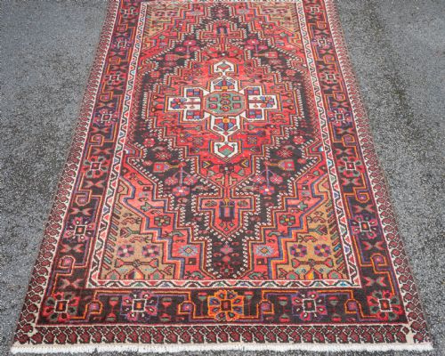 PERSIAN HAMADAN RUG 7'6X4'3 228X129CM CARPET - ADDITIONAL PHOTO 4