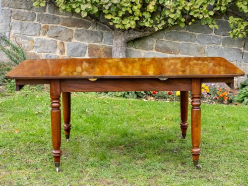 REGENCY SMALL MAHOGANY EXTENDING DINING TABLE - ADDITIONAL PHOTO 3