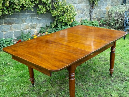 REGENCY SMALL MAHOGANY EXTENDING DINING TABLE - ADDITIONAL PHOTO 4