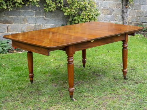REGENCY SMALL MAHOGANY EXTENDING DINING TABLE - ADDITIONAL PHOTO 6