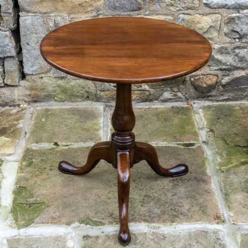mahogany tilttop tripod supper table - CATEGORY: ANTIQUE TABLES - DATED 18TH CENTURY