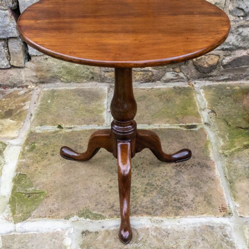MAHOGANY TILTTOP TRIPOD SUPPER TABLE - ADDITIONAL PHOTO 6