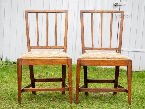 ELM SHERATON COUNTRY VERNACULAR STYLE UPHOLSTERED SET OF 6 DINING CHAIRS - ADDITIONAL PHOTO 11