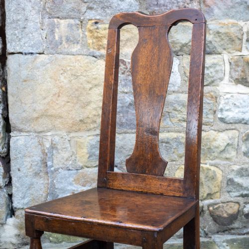 LATE C17TH HIGH BACK COUNTRY OAK CHAIR CAROLEAN JACOBEAN - ADDITIONAL PHOTO 3