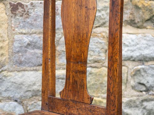 LATE C17TH HIGH BACK OAK COUNTRY CHAIR CAROLEAN JACOBEAN - ADDITIONAL PHOTO 6
