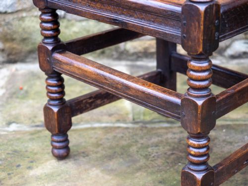 LATE C17TH OAK YORKSHIRE DERBYSHIRE CARVED CHAIR JACOBEAN CAROLEAN - ADDITIONAL PHOTO 4