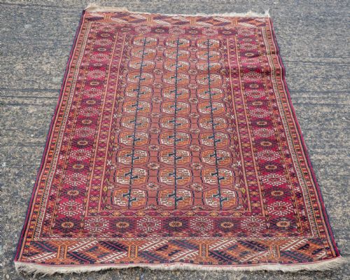 TURKMEN TEKKE RUG FROM THE EMIRATE OF BUKHARA 5'11X3'9 180X1155CM - ADDITIONAL PHOTO 1