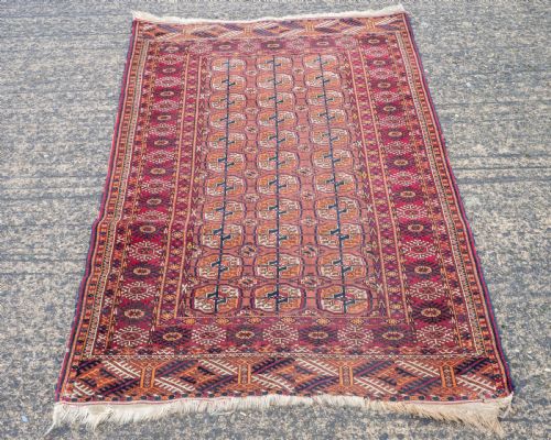 TURKMEN TEKKE RUG FROM THE EMIRATE OF BUKHARA 5'11X3'9 180X1155CM - ADDITIONAL PHOTO 2