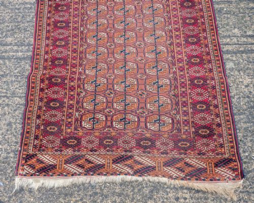 TURKMEN TEKKE RUG FROM THE EMIRATE OF BUKHARA 5'11X3'9 180X1155CM - ADDITIONAL PHOTO 4