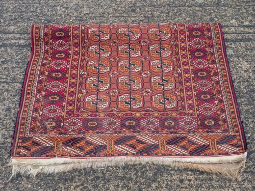 TURKMEN TEKKE RUG FROM THE EMIRATE OF BUKHARA 5'11X3'9 180X1155CM - ADDITIONAL PHOTO 7