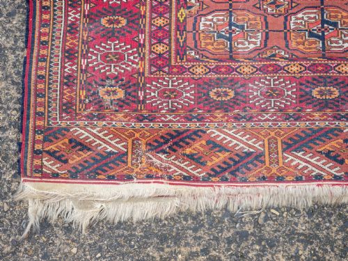 TURKMEN TEKKE RUG FROM THE EMIRATE OF BUKHARA 5'11X3'9 180X1155CM - ADDITIONAL PHOTO 8