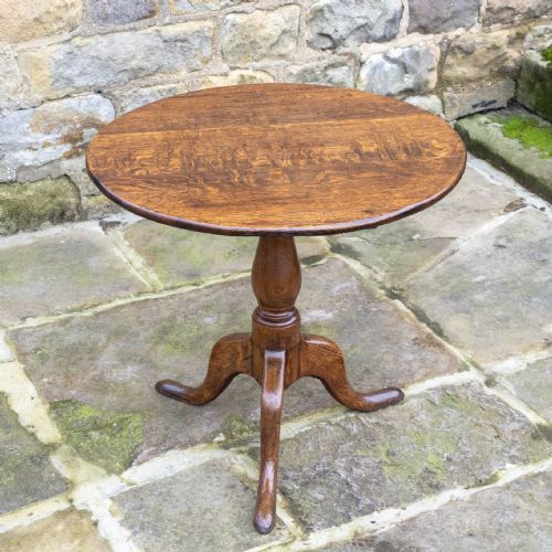 george ii oak tilt top country tripod supper table georgian - CATEGORY: ANTIQUE TABLES - DATED 18TH CENTURY