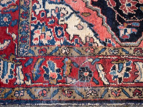 ANTIQUE ORIENTAL RUG EARLY C20TH 6'11X4'7 211X139CM CARPET - ADDITIONAL PHOTO 7