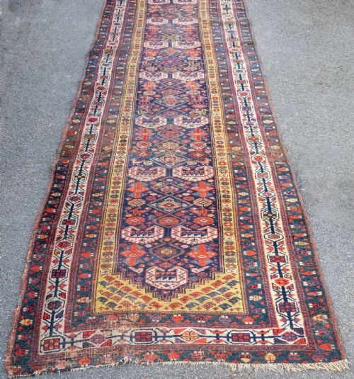 ANTIQUE WEST PERSIAN RUNNER 16'4X3'9 497X114CM - ADDITIONAL PHOTO 9