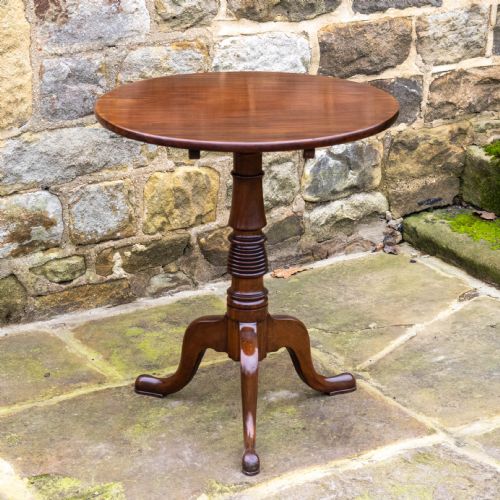 GEORGIAN MAHOGANY TILT TOP TRIPOD SUPPER TABLE GEORGE III - ADDITIONAL PHOTO 2