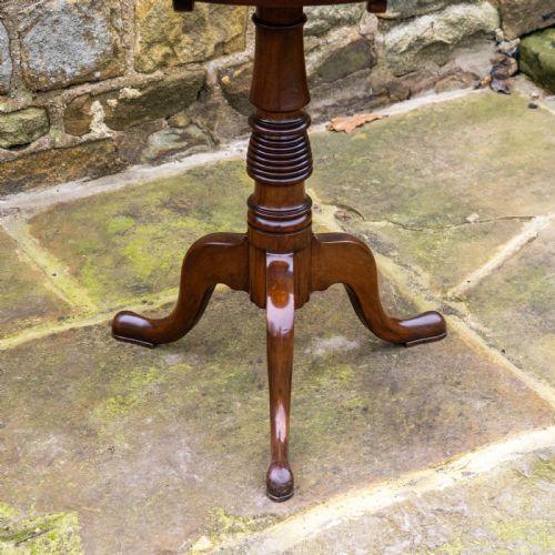 GEORGIAN MAHOGANY TILT TOP TRIPOD SUPPER TABLE GEORGE III - ADDITIONAL PHOTO 3