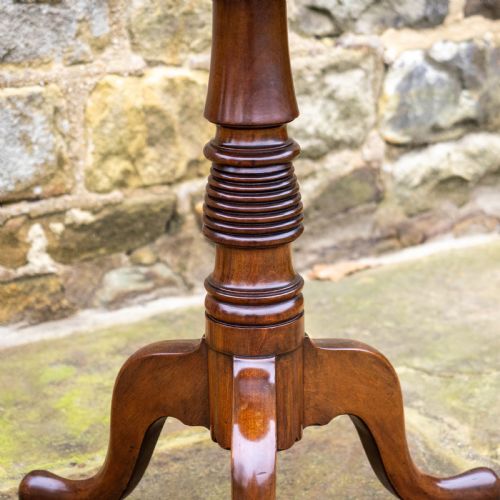 GEORGIAN MAHOGANY TILT TOP TRIPOD SUPPER TABLE GEORGE III - ADDITIONAL PHOTO 4