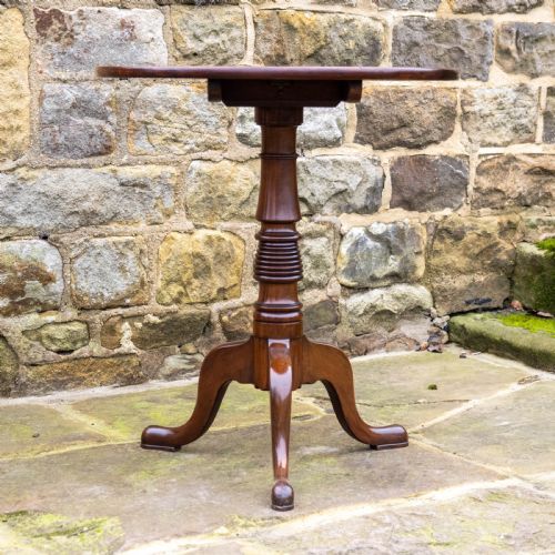 GEORGIAN MAHOGANY TILT TOP TRIPOD SUPPER TABLE GEORGE III - ADDITIONAL PHOTO 5