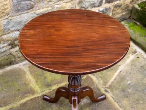 GEORGIAN MAHOGANY TILT TOP TRIPOD SUPPER TABLE GEORGE III - ADDITIONAL PHOTO 6