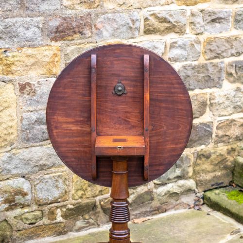 GEORGIAN MAHOGANY TILT TOP TRIPOD SUPPER TABLE GEORGE III - ADDITIONAL PHOTO 9
